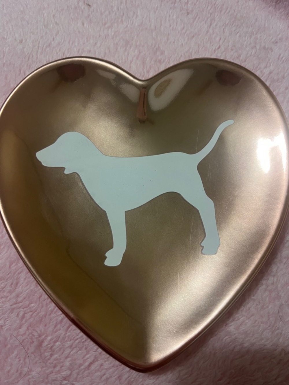 Pink Victoria’s Secret Rose Gold Trinket Tray